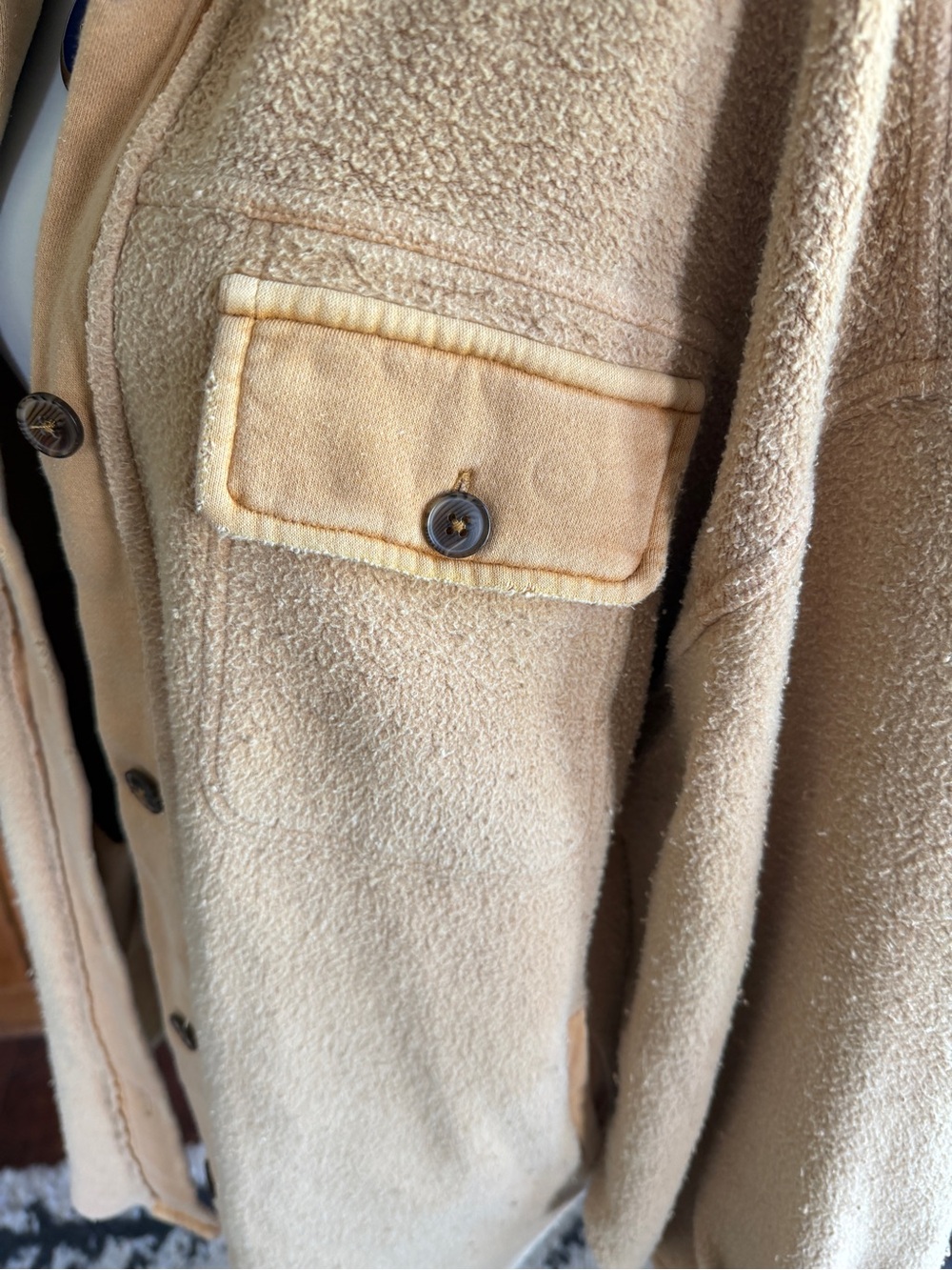Free People Camel Tan Ruby Shacket Shirt Jacket S - Picture 13 of 16